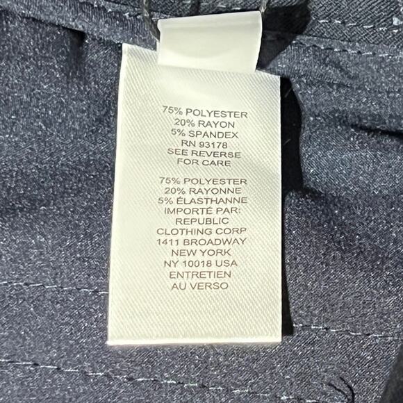 TAHARI WOMENS SIZE 2 PANTS ANKLE SLIM STRAIGHT-LEG NAVY CAREER WORK DRESS NEW - Picture 11 of 14